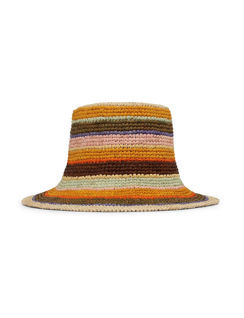 Stripe Raffia Bucket Hat | Casalina