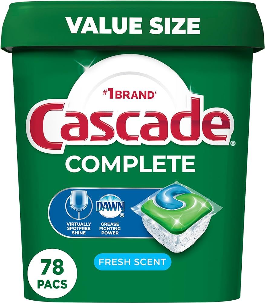 Cascade Complete Dishwasher Pods - Fresh Scent ActionPacs, 78 Count | Amazon (US)