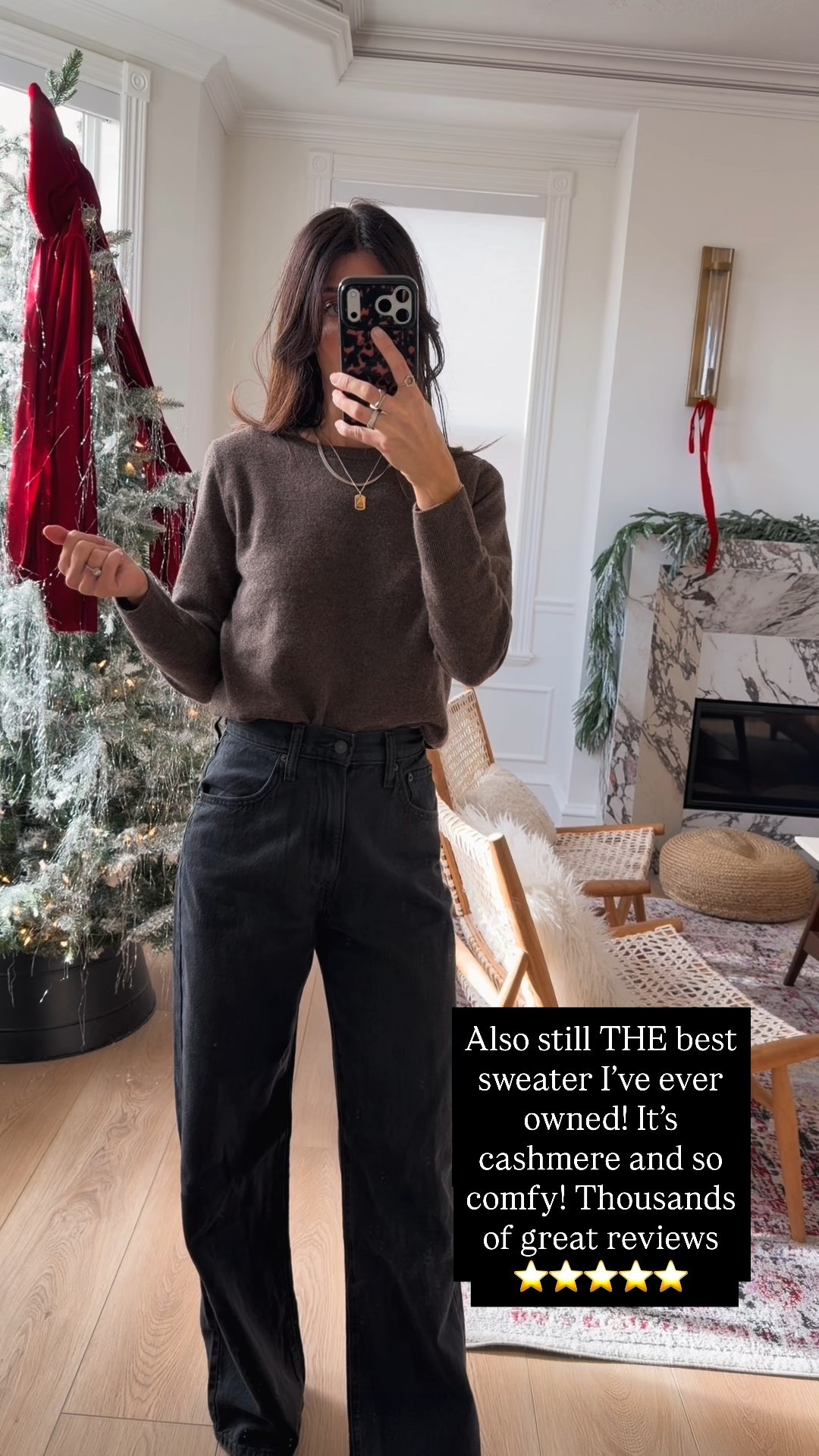 Best sweater ever it’s a cashmere sweater and it’s so comfy! I have a size small. It runs pretty true to size. 

#LTKFindsUnder100 #LTKSeasonal #LTKHoliday