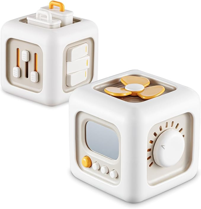 Busy Activity Cube for Fine Motor Skill Learning|Montessori Toys for 1 Year Old Boy Girl|Sensory ... | Amazon (US)