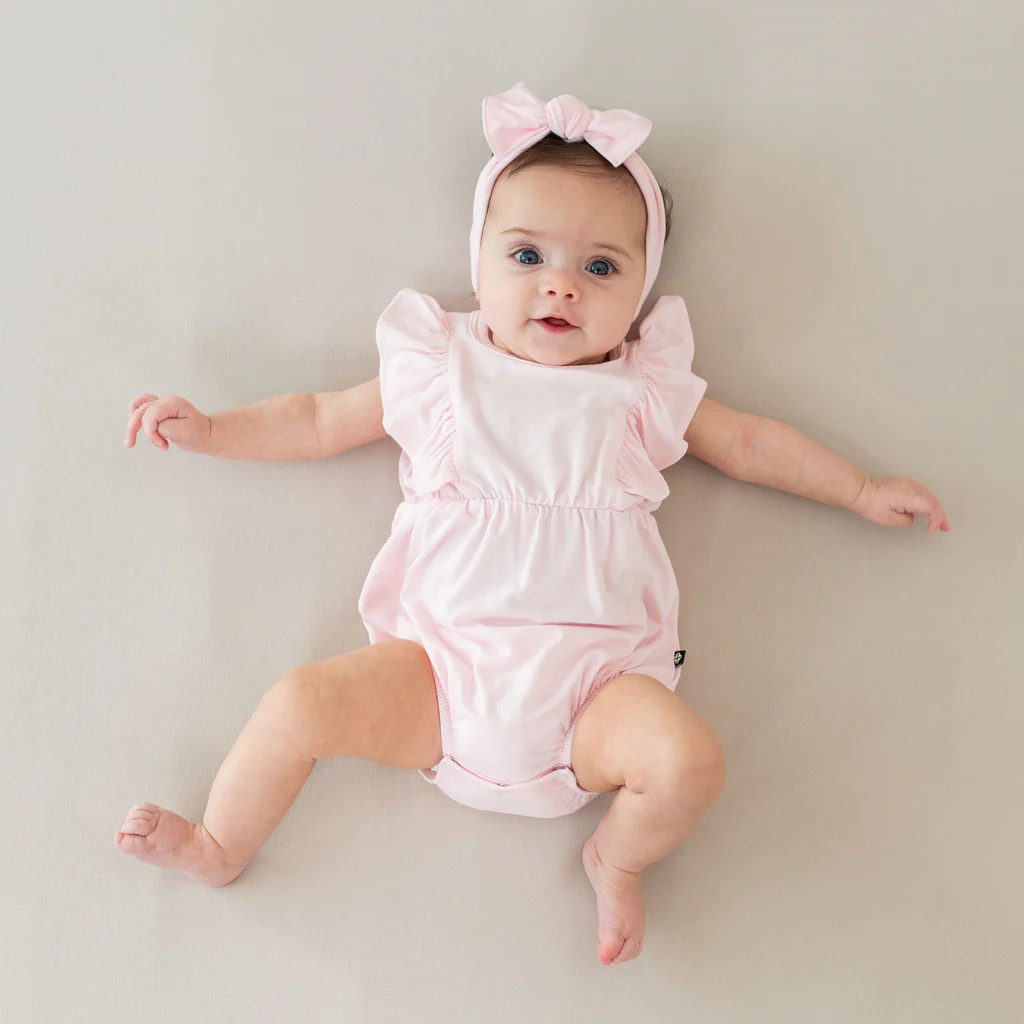 Knotted Bow Headband in Sakura | Kyte Baby