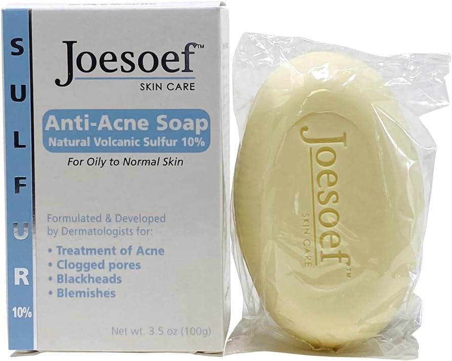 JOESOEF SKIN CARE Sulfur Soap for Acne Pharmaceutical Grade Dermatologists Approved for Acne Rosa... | Amazon (US)
