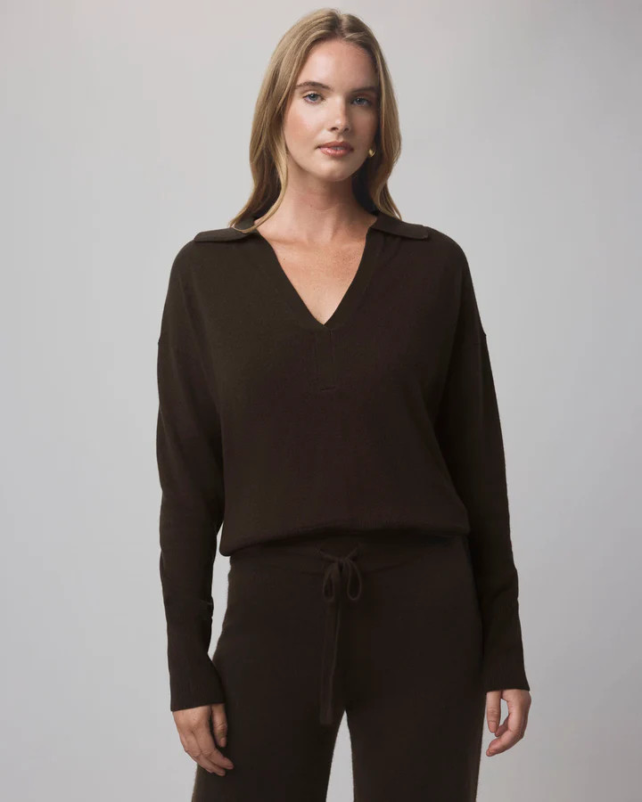Tori Cashmere Polo Sweater | Splendid