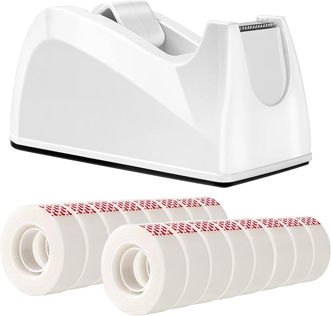 Amazon Basics Matte Finish Tape with Desktop Dispenser and Refills, 3/4" x 36 yds, 16 Pack | Amazon (US)