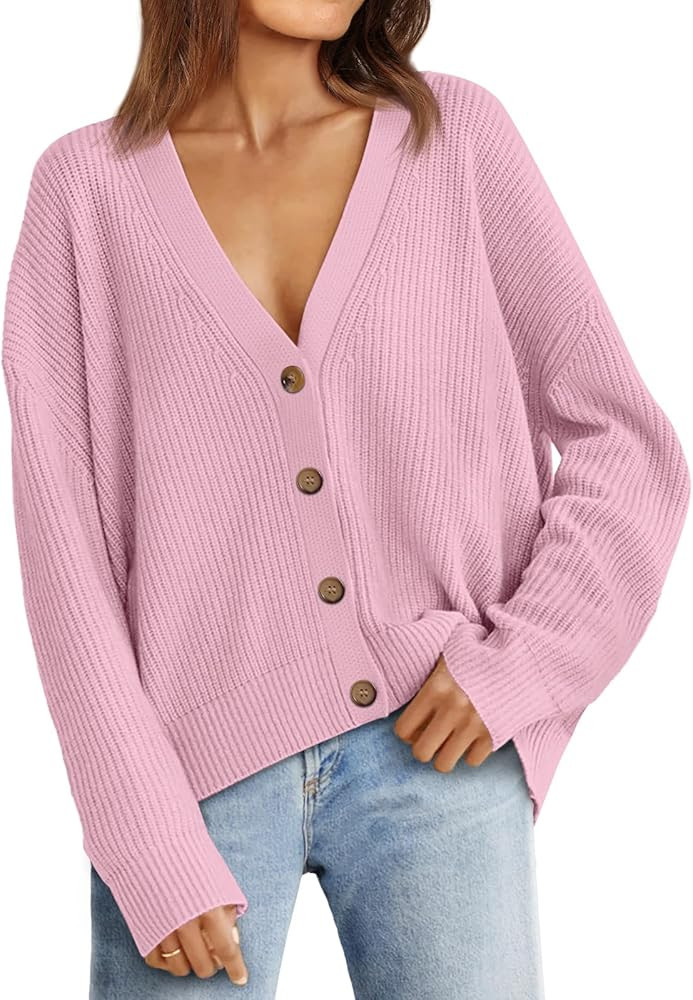 LILLUSORY Cardigan Sweaters for Women 2024 Fall Fashion Oversized Lightweight Sweater Knit Work J... | Amazon (US)