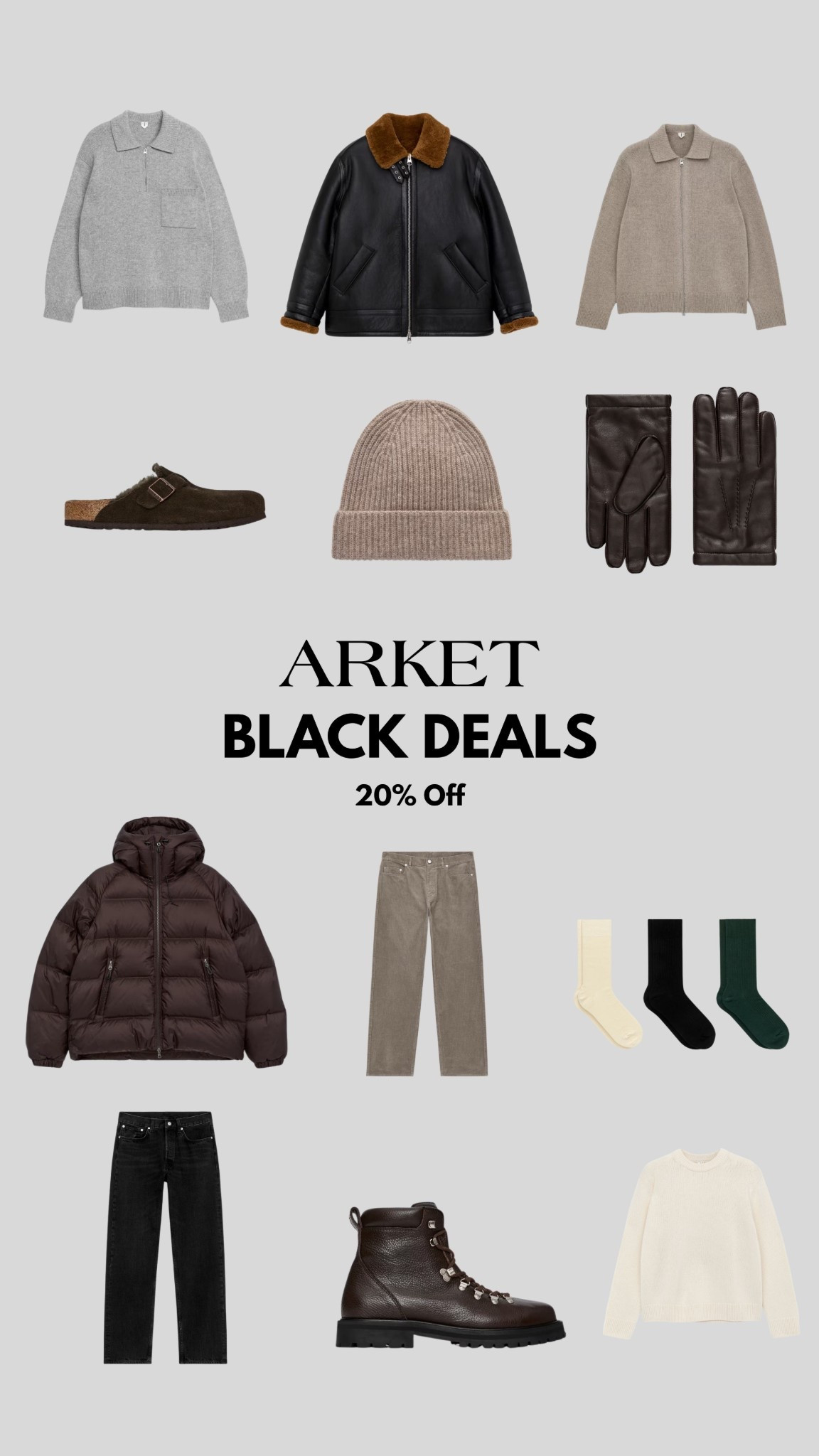 Arket black week deals 😮‍💨
You know it’s one of my favorite brands and here are my fav pieces 

#LTKsale #LTKgiftguide #LTKwinter