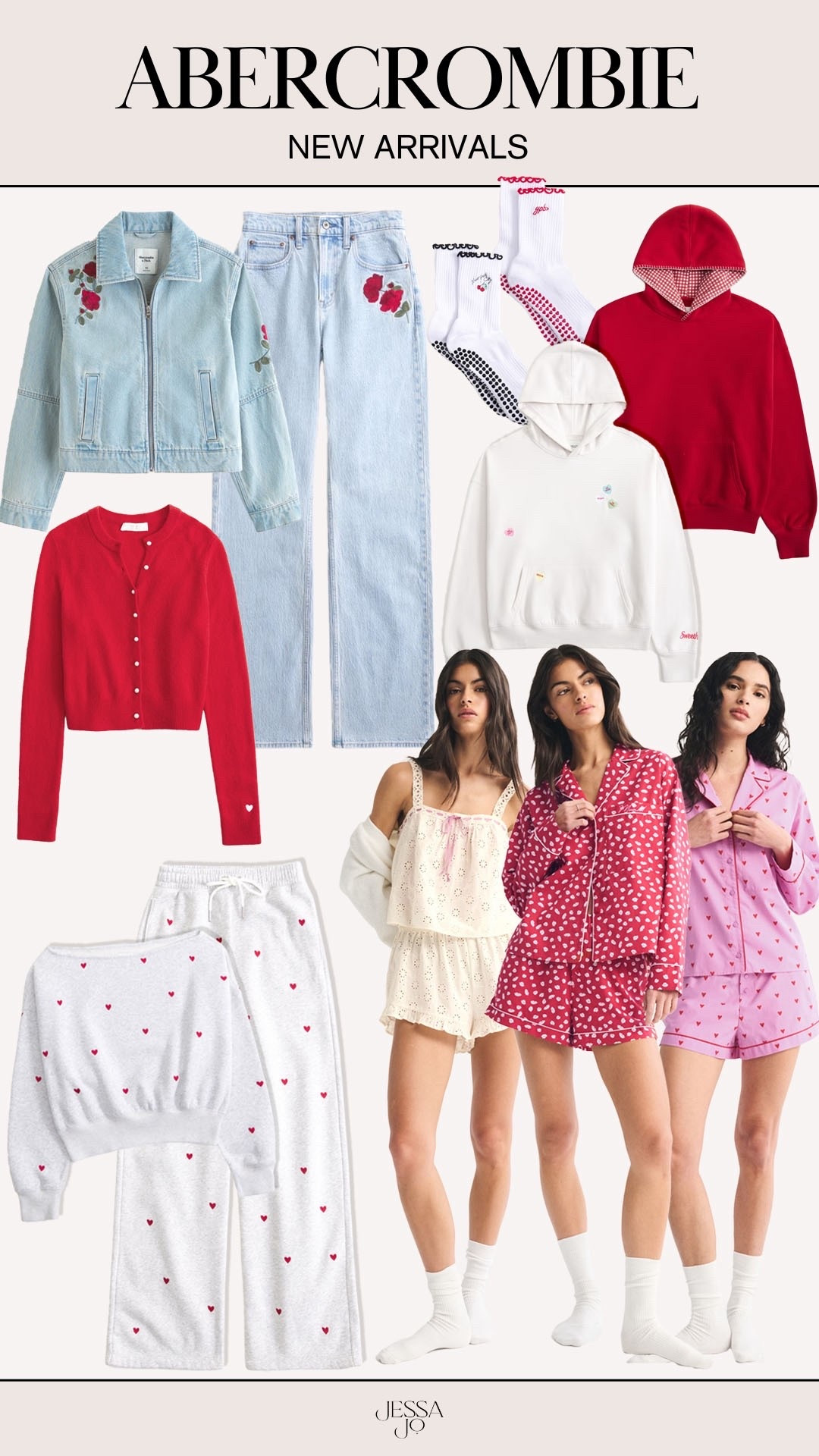 Abercrombie new arrivals. Abercrombie Valentine’s Day drop. Embroidered denim. Valentine’s Day pajamas  

#LTKSeasonal #LTKootd #LTKValentine