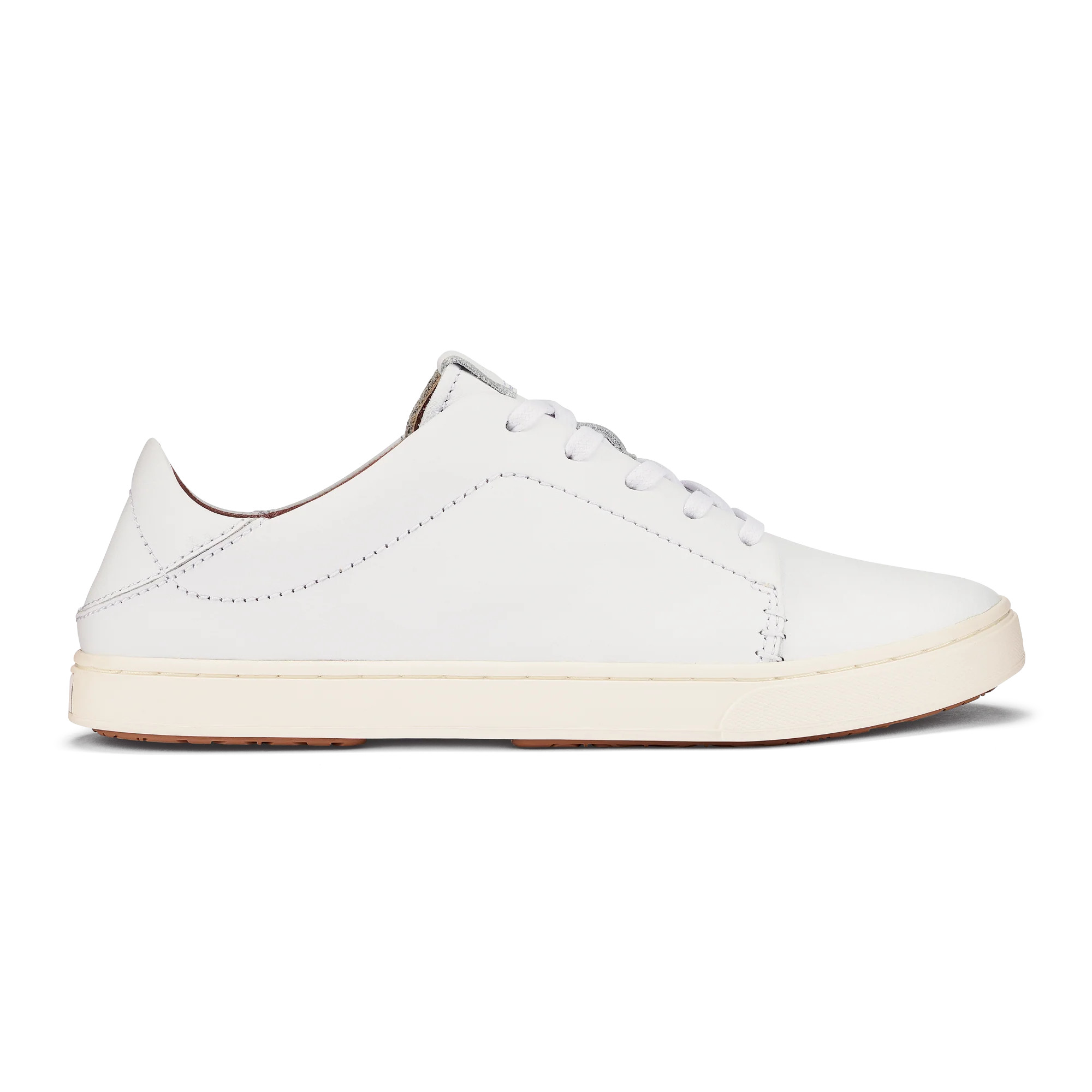 Pehuea Lī ‘Ili Women's Leather Sneakers - White | OluKai | OluKai