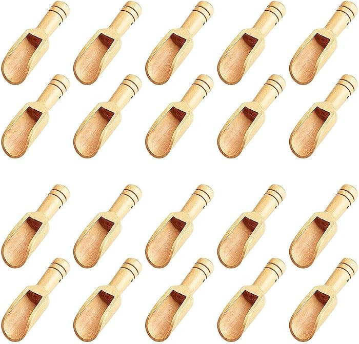 20pc Mini Wooden Spoons\uff0cMini Bamboo Spoons for Bath Salts, tea scoop, Washing Powder spoon\u... | Amazon (US)