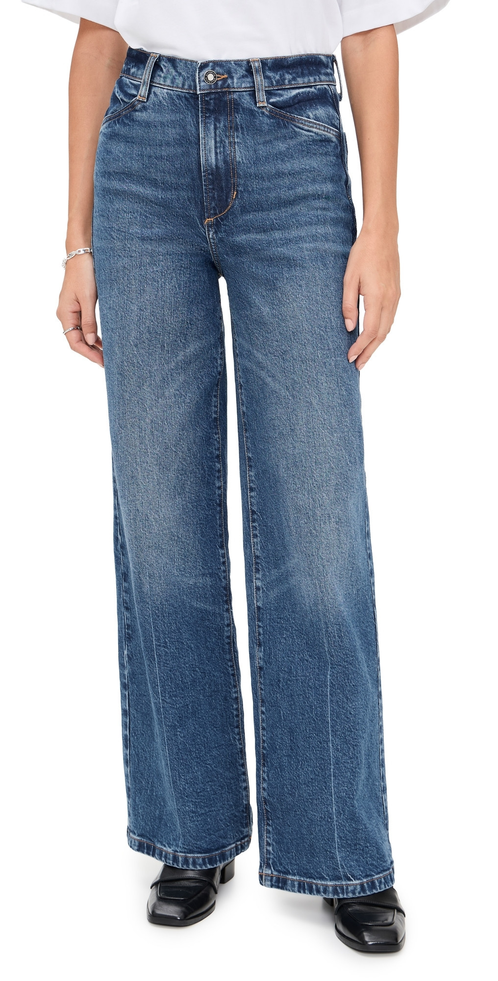 Favorite Daughter The Mischa Super High Rise Wide Leg Campbell 25 | Shopbop