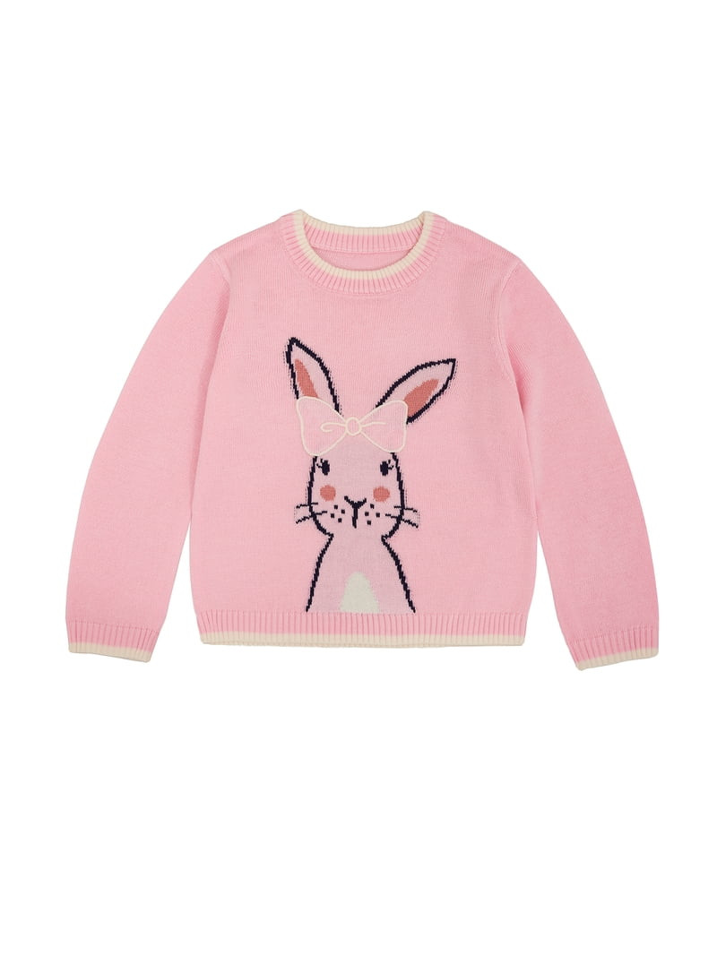 Way To Celebrate Toddler Girl Easter Sweater, Sizes 12M-5T - Walmart.com | Walmart (US)