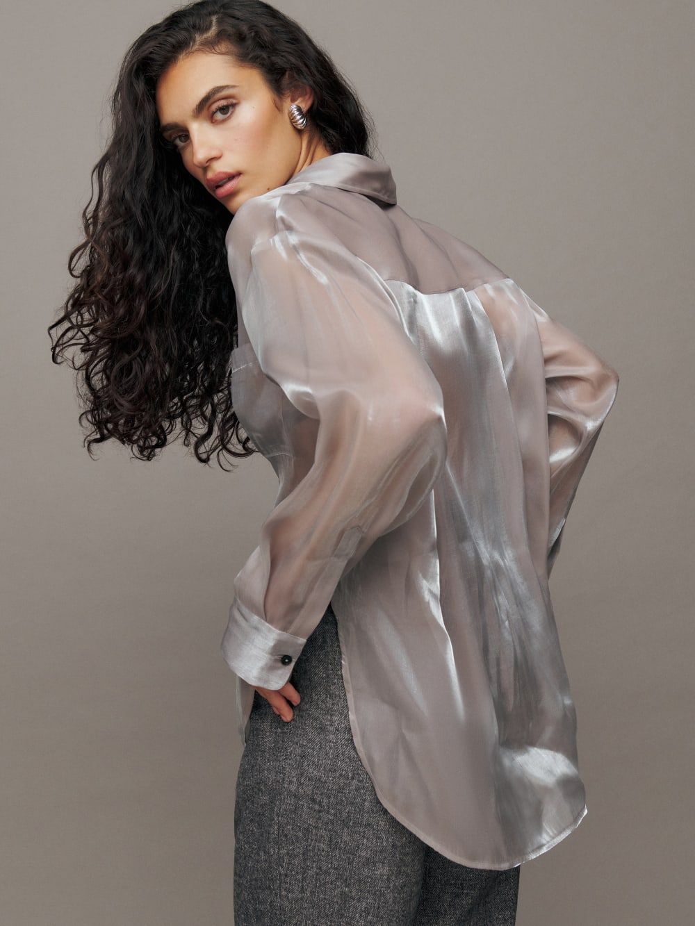 Will Oversized Sheer Shirt | Reformation (Global)