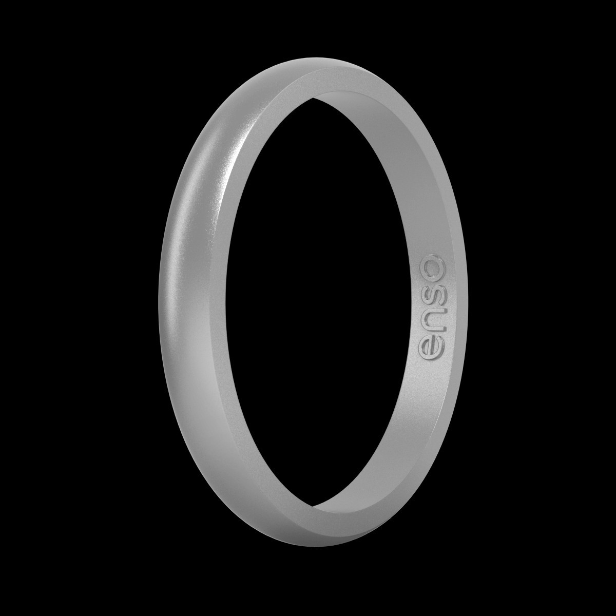 Elements Classic Halo Silicone Ring - Silver | Enso Rings