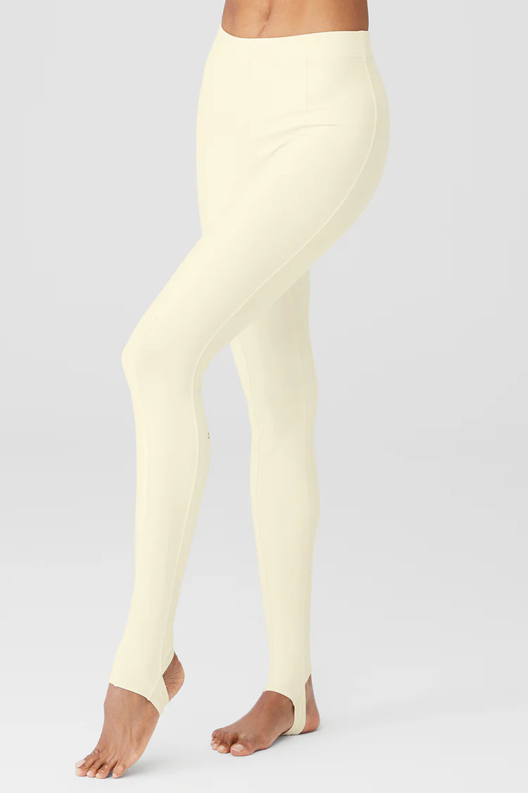 Airbrush High-Waist Enso Legging - French Vanilla | Alo Yoga (US)