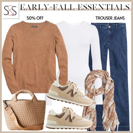 This crewneck is perfect for layering into the fall days. On sale! Loving these New balance sneakers too! 

#LTKsalealert #LTKshoecrush #LTKHalloween