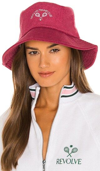 REVOLVE TENNIS CLUB Bucket Hat in Burgundy,Wine. | Revolve Clothing (Global)