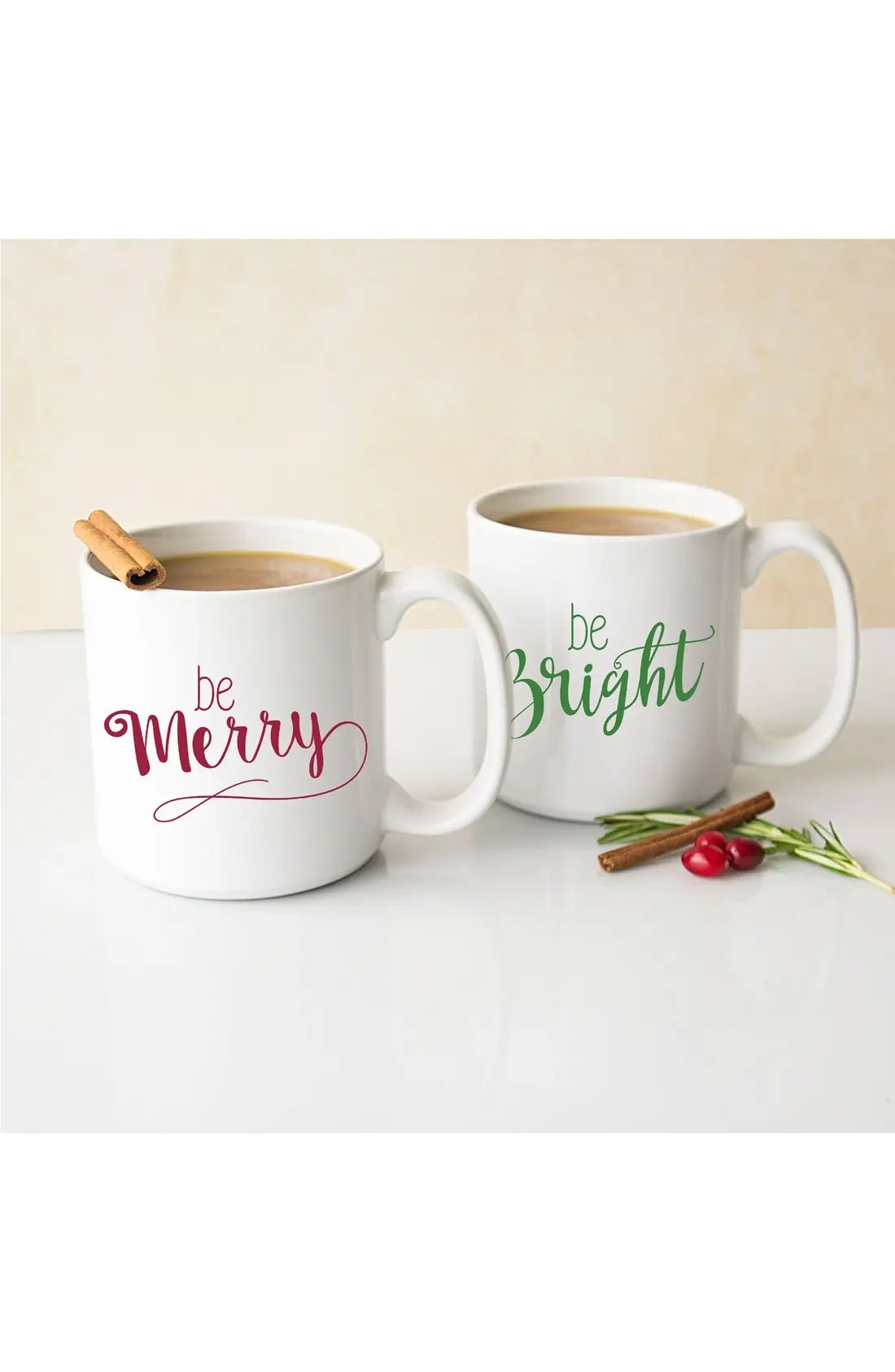 Merry & Bright Set of 2 Ceramic Mugs | Nordstrom