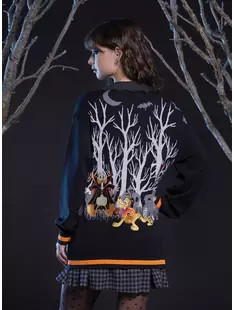 Her Universe Disney Halloween Trick-Or-Treat Girls Cardigan | Hot Topic
