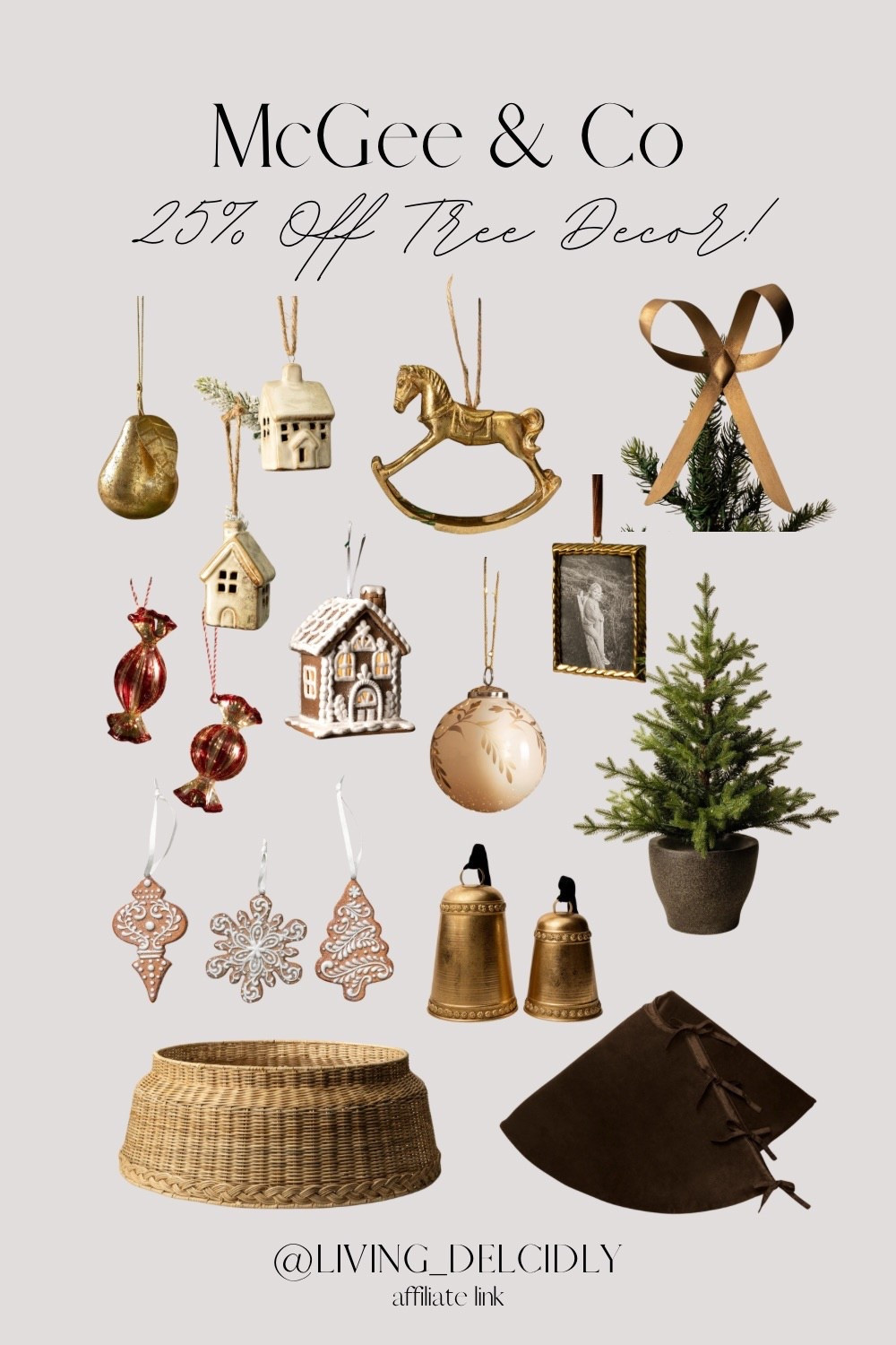 25% off trees & tree decor at McGee & Co — ends tonight 11/6!✨I purchased a couple of the ornaments for our tree!

Christmas Decor | Holiday Decor

#LTKSaleAlert #LTKHoliday #LTKHome
