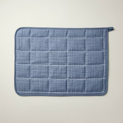 18"x24" Cotton Dish Drying Mat Blue - Hearth & Hand™ with Magnolia | Target