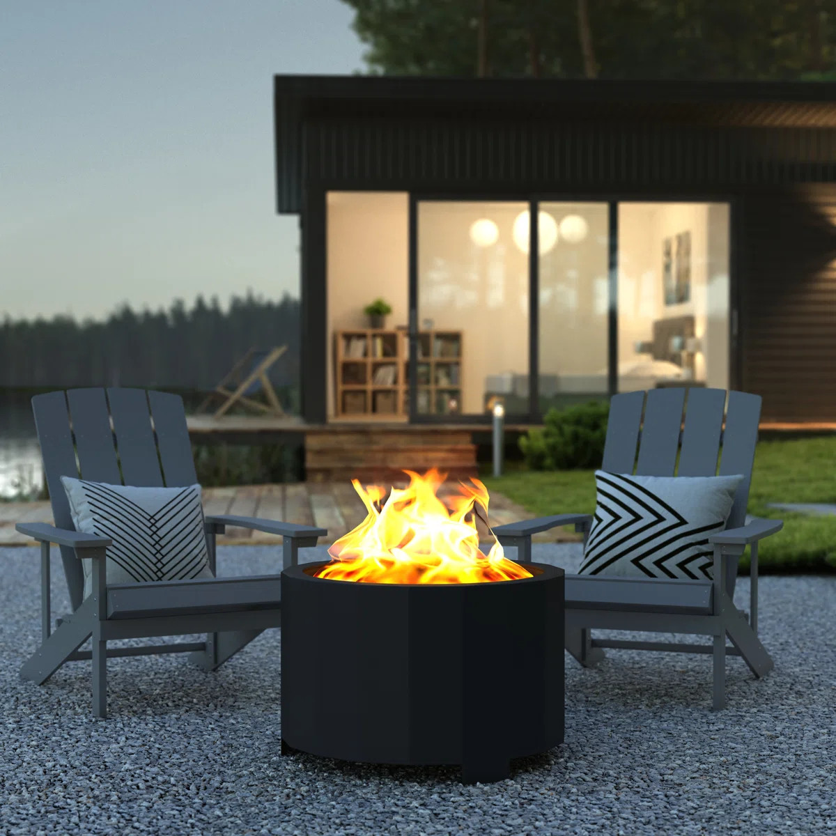 Portable Commercial Grade Outdoor Smokeless Wood Burning Fire Pit | Wayfair North America