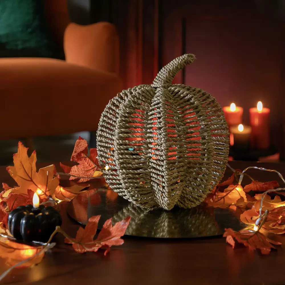 Buy Argos Home Natural Wicker Pumpkin Halloween Decoration | Party decorations and supplies | Arg... | argos.co.uk