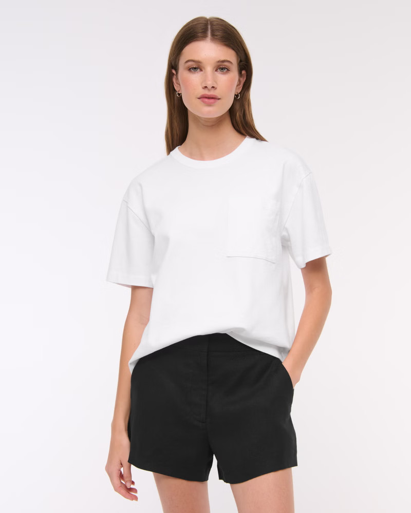 A&F Sloane Tailored Linen-Blend Short | Abercrombie & Fitch (US)