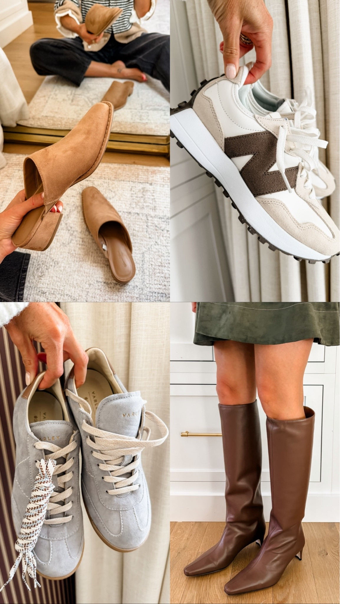 Great options for shoes transitioning into fall! I have been wearing these on repeat 👏🏻

Loverly grey, shoes for fall, transitional fashion, brown leather boots, versatile sneakers

#LTKSeasonal