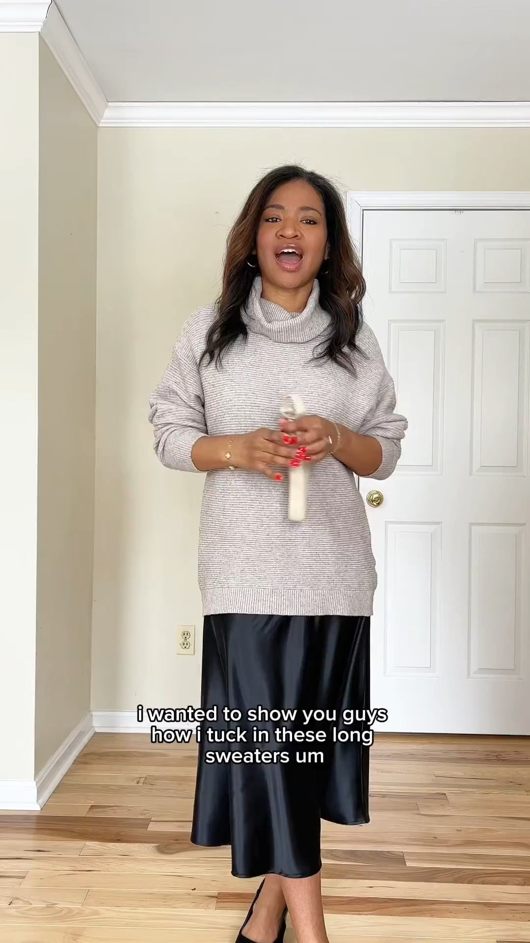 An easy sweater hack for tucking in bulky sweaters and shirts! 

#LTKgrwm #LTKOver40 #LTKootd