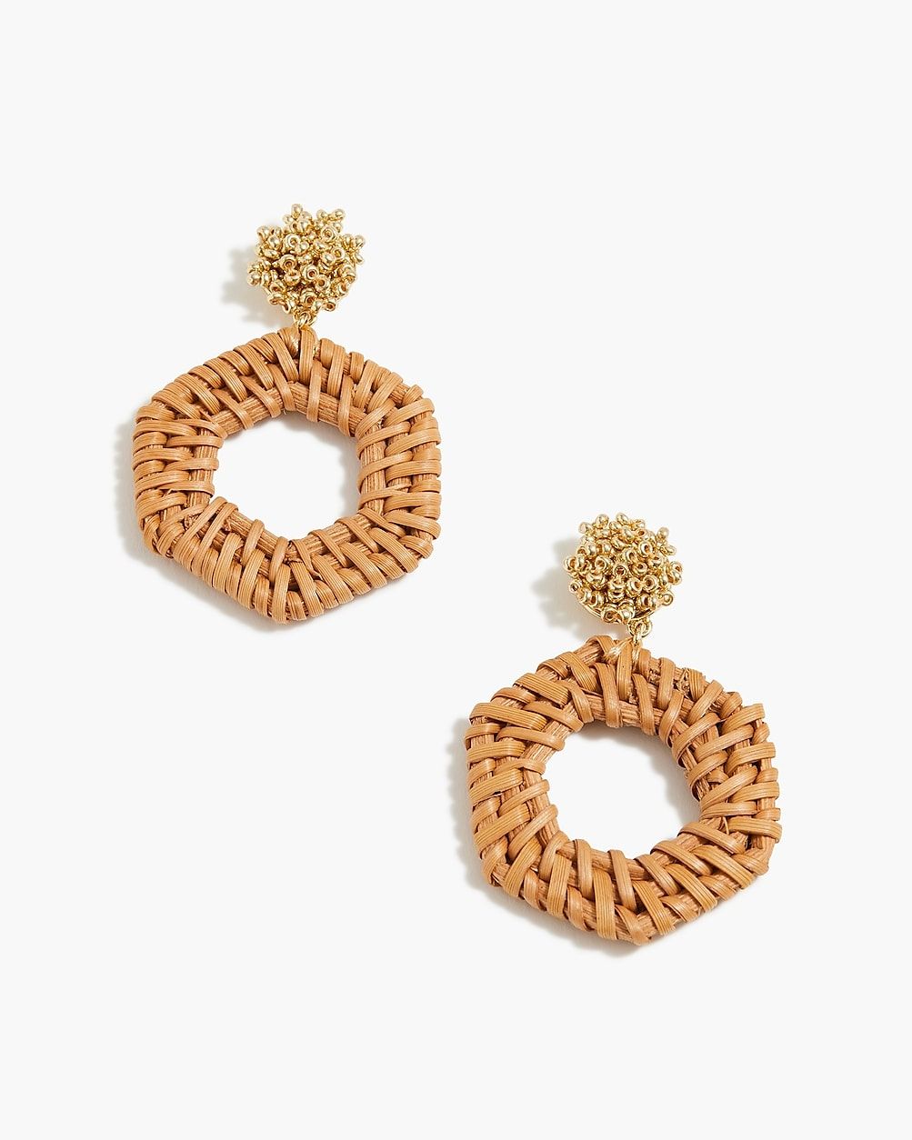 Rattan bead earrings | J.Crew Factory