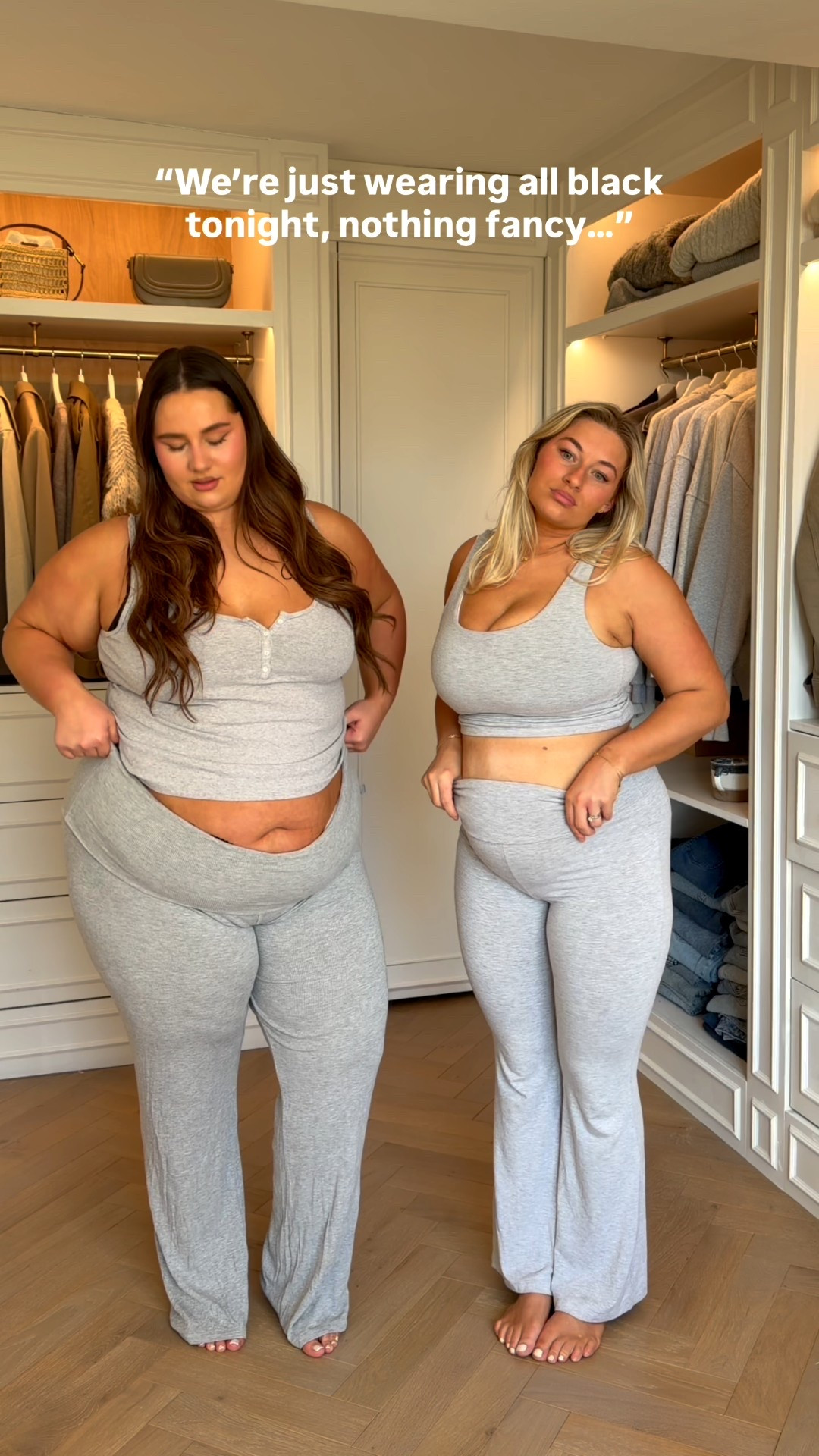 Wearing size 14 or L in everything and Nayla wears size XXL or 22 🖤✨