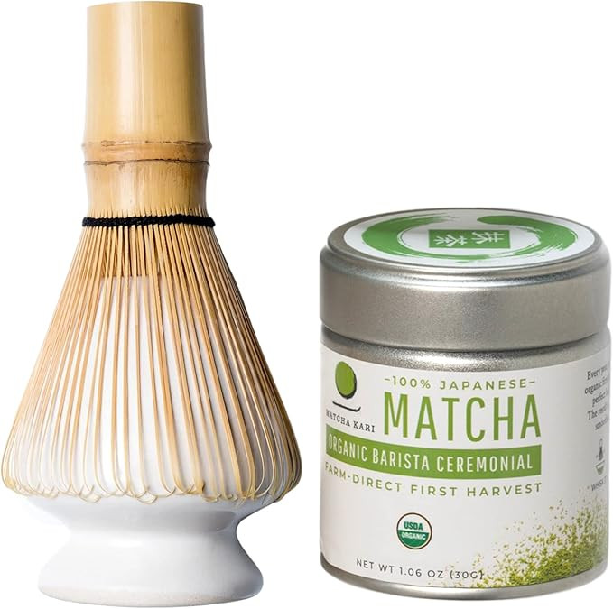 Dr. Weil Matcha Kari - Mini Matcha Tea Set - White- Ceremonial Organic Japanese Matcha and Whisk ... | Amazon (US)