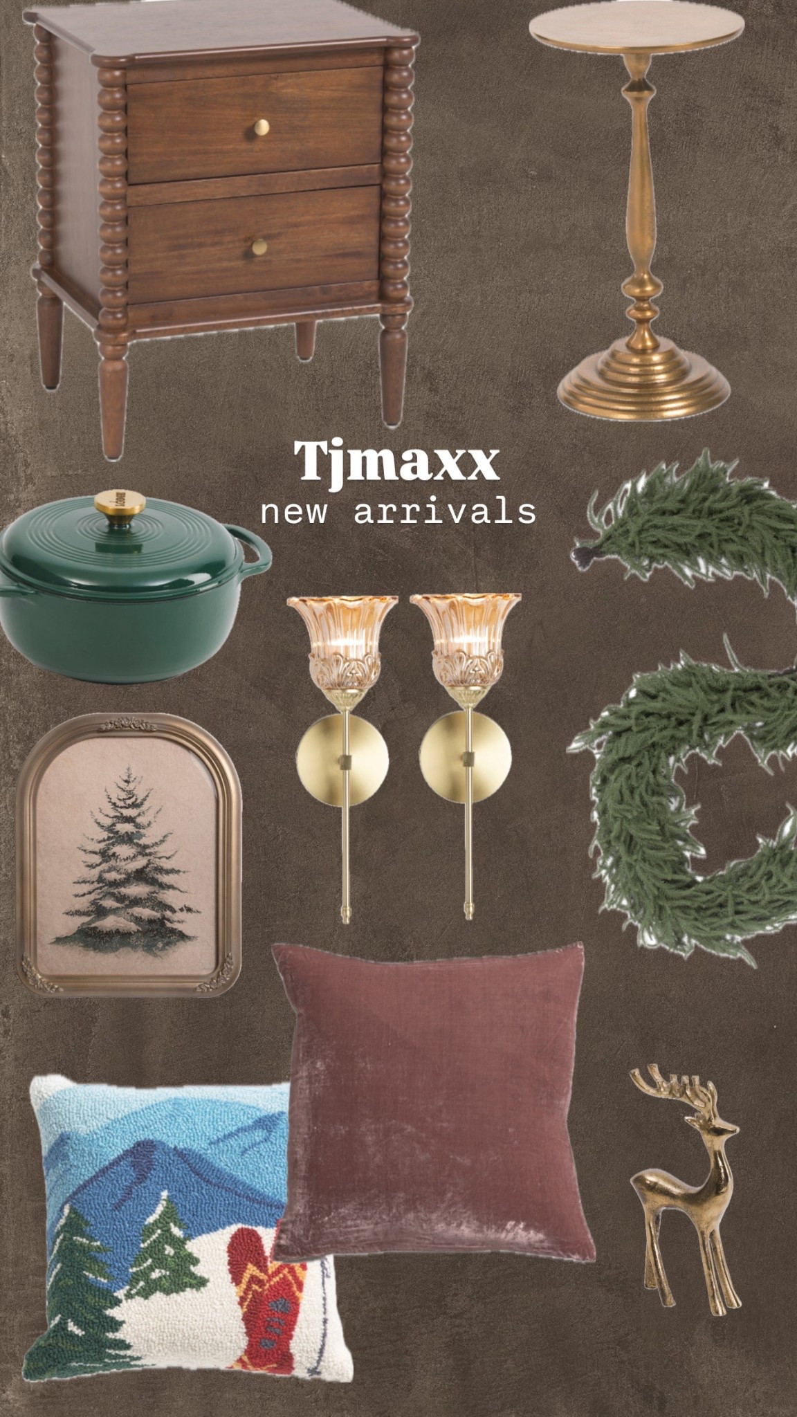 T.J. Maxx new arrivals. HomeGoods new arrivals. Christmas decor. Garland. Ralph Lauren holiday decor. Gift ideas. Rechargeable wall sconces. Side table. Bedside table. Throw pillows.

#LTKGiftGuide #LTKHoliday #LTKSeasonal