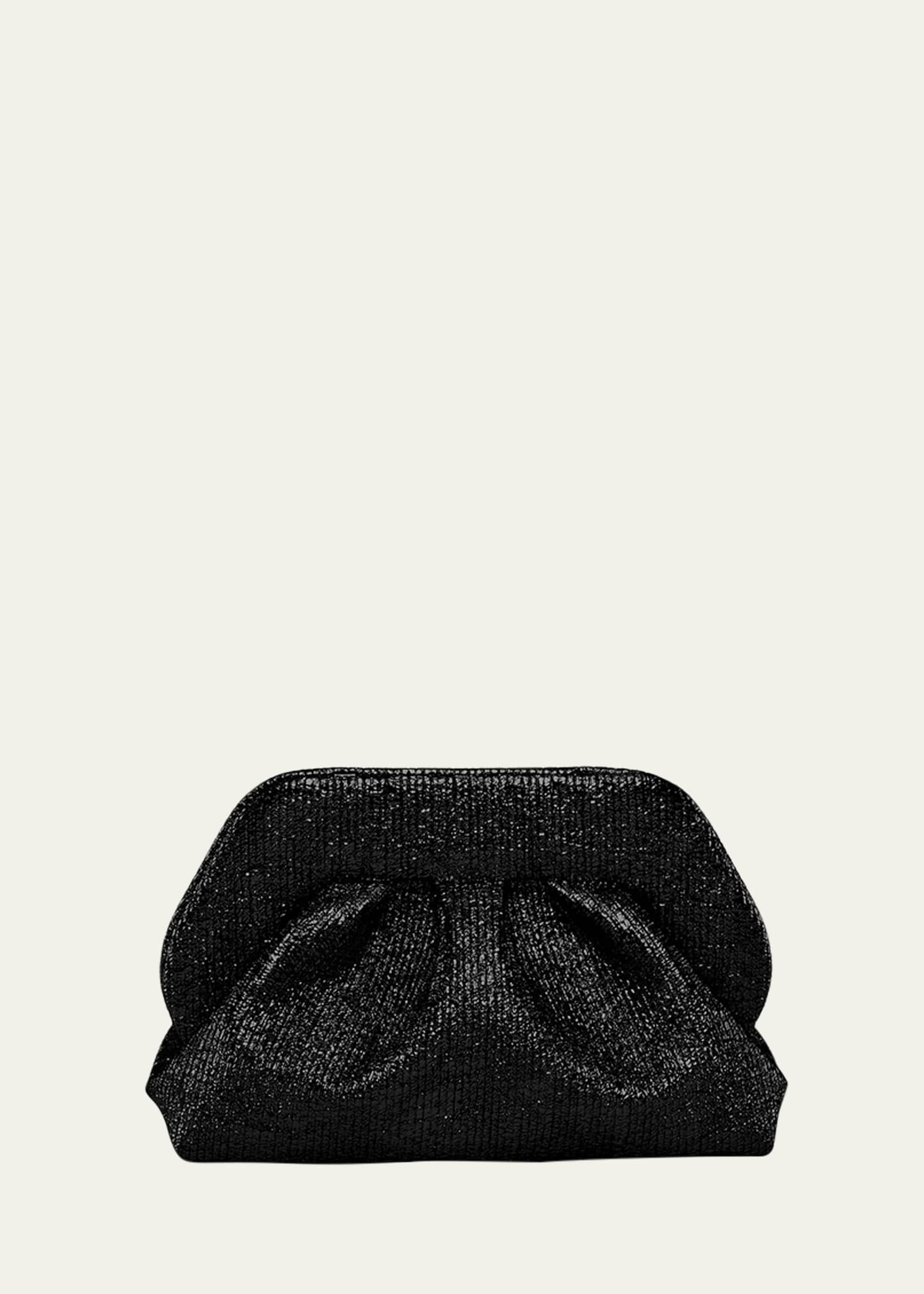 THEMOIRE Tia Metallic Vegan Fabric Clutch Bag | Bergdorf Goodman