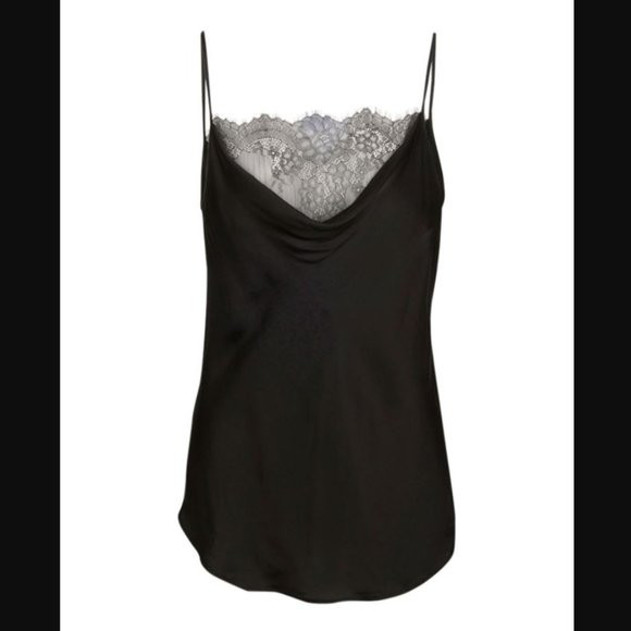 NWT 7 for all mankind Cowl-Neck Cami with Lace | Poshmark