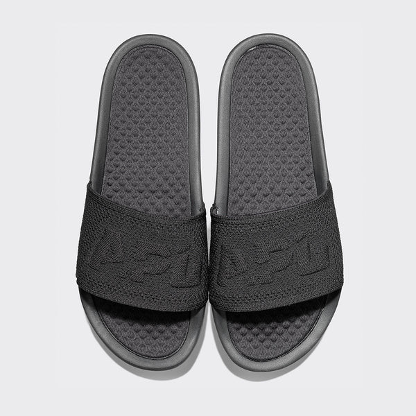 Men's Big Logo TechLoom Slide Black | APL