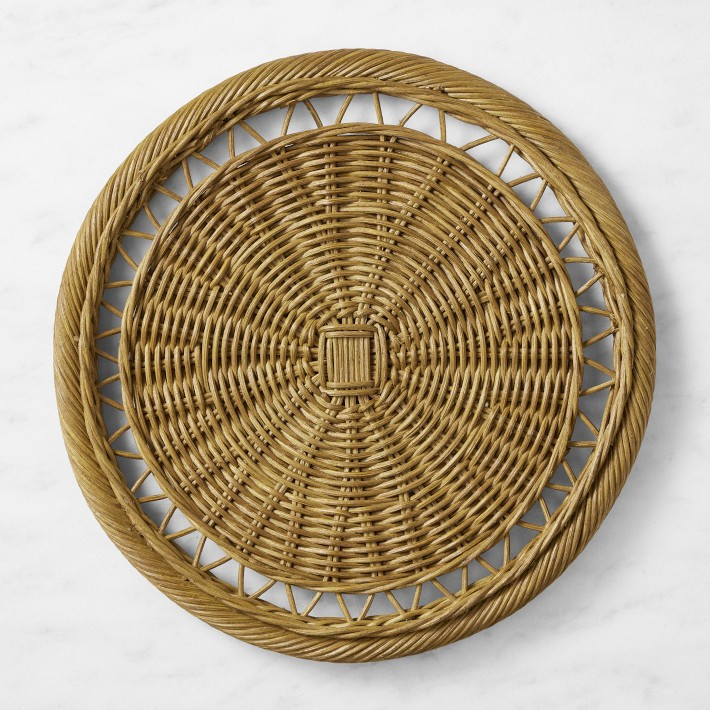 Jakarta Rattan Charger | Williams-Sonoma