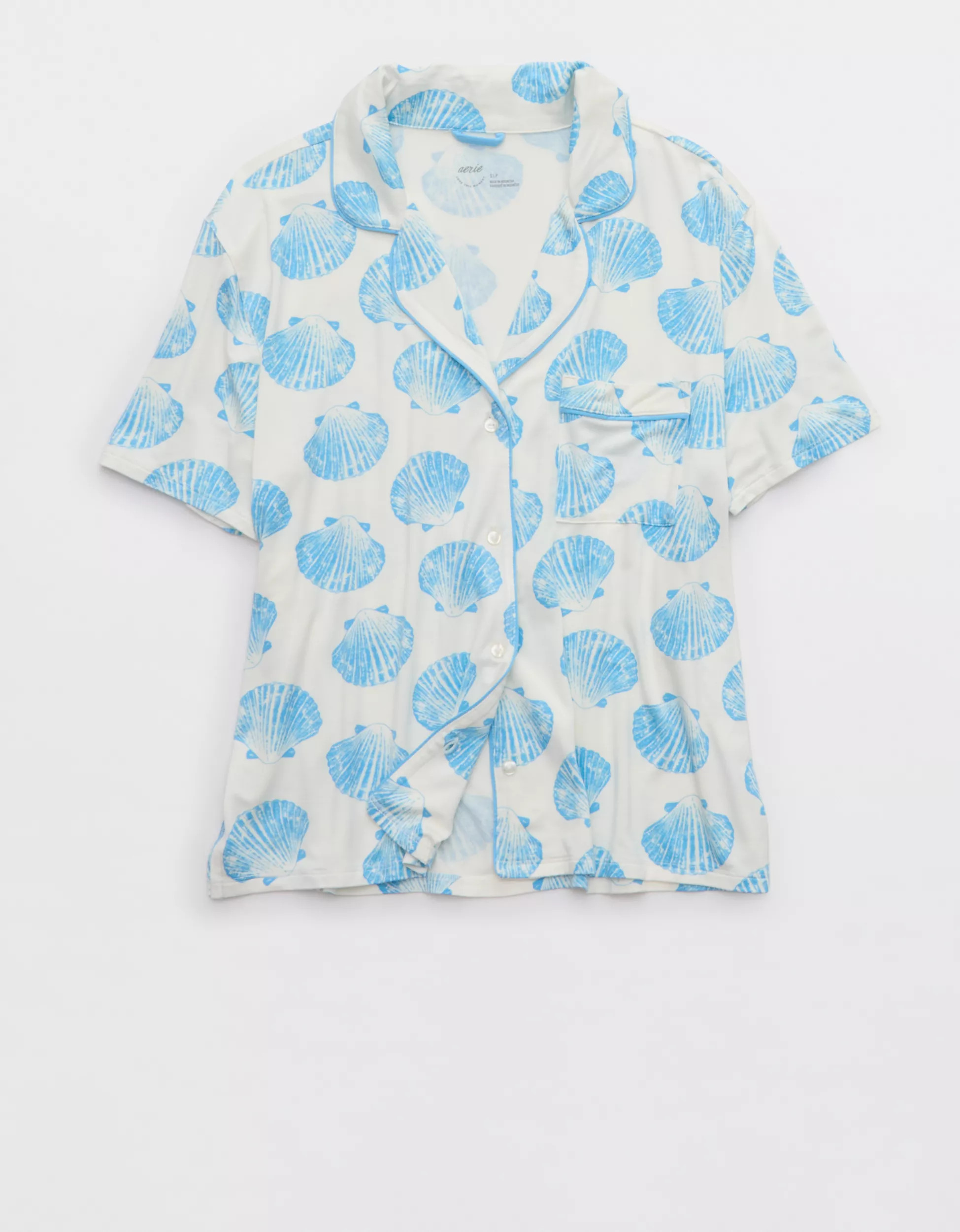 Aerie Real Soft® Short Sleeve Pajama Shirt | Aerie