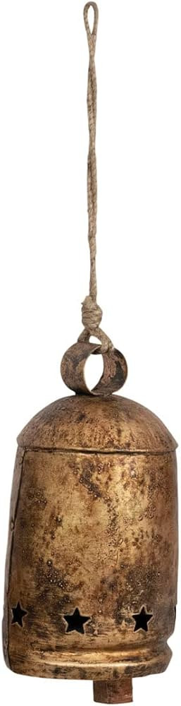Creative Co-Op 8.5" Metal Bell on Jute Rope | Amazon (US)