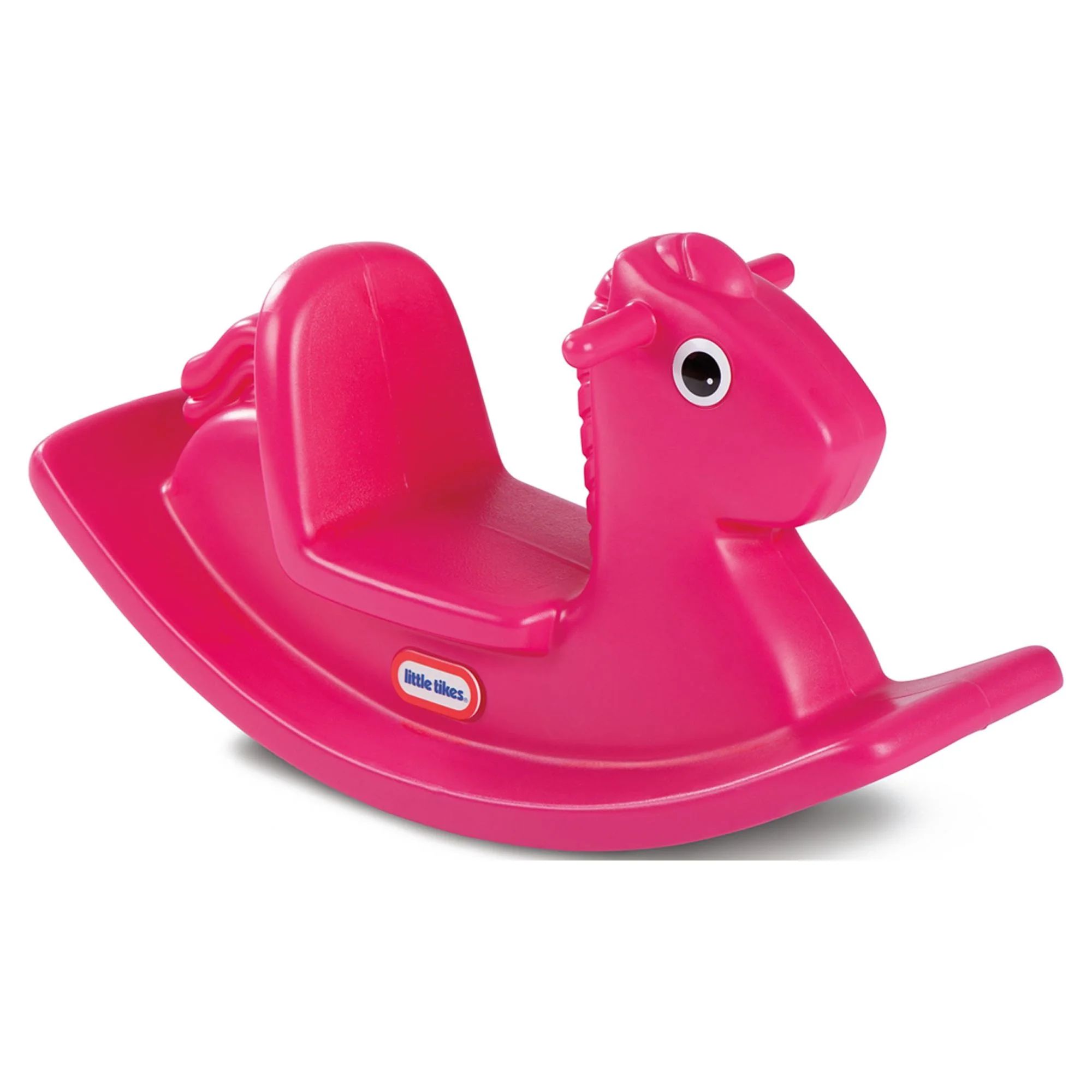 Little Tikes Kids Rocking Horse in Magenta, Classic Indoor Outdoor Toddler Ride on Toy, Kids Boys... | Walmart (US)