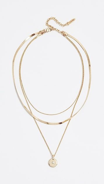 Crystal Disc Charm Necklace | Shopbop
