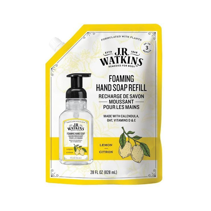 J.R. Watkins Lemon Foaming Hand Soap Refill - 28 fl oz | Target