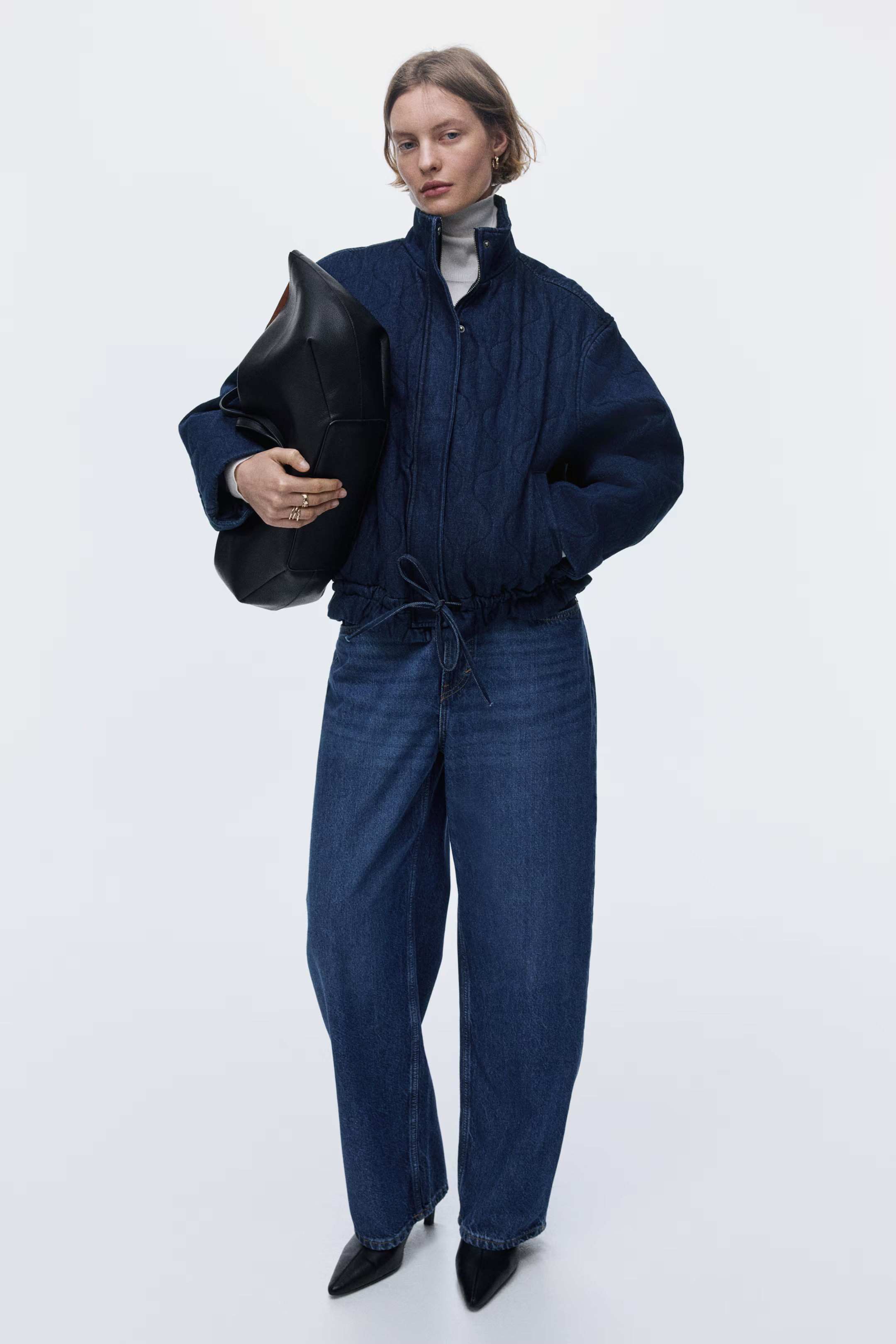 Quilted denim jacket | H&M (UK, MY, IN, SG, PH, TW, HK)