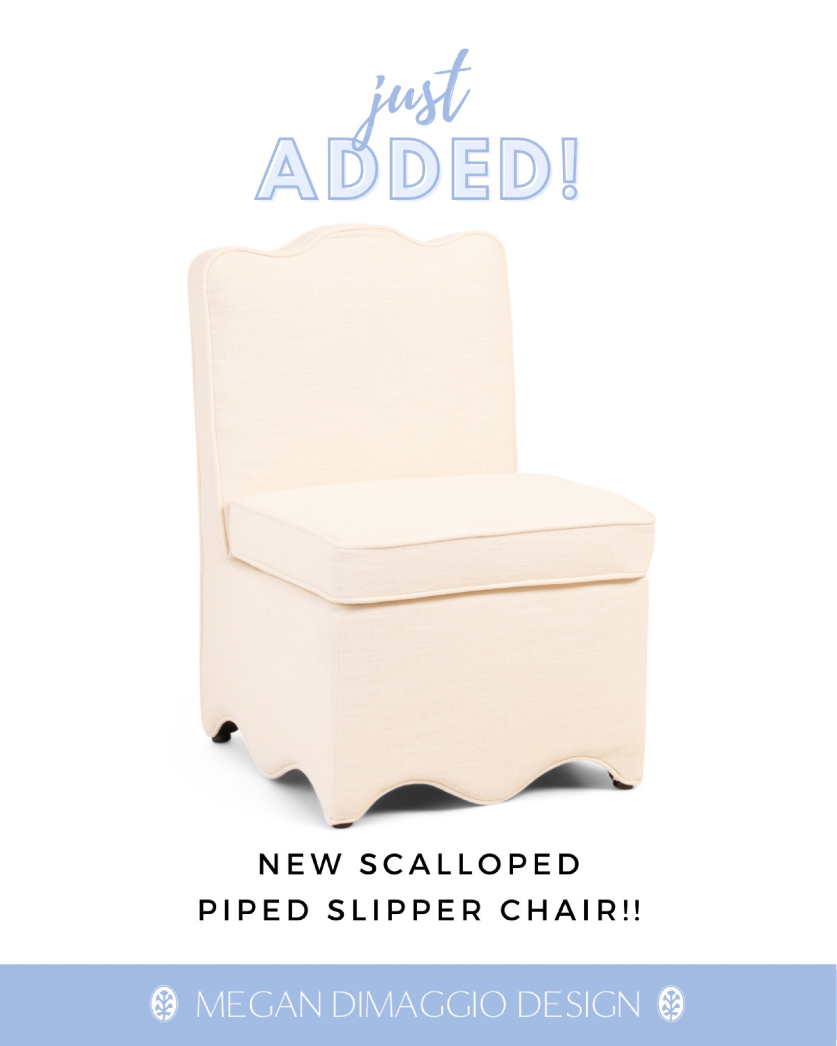 🏃🏼‍♀️🏃🏼‍♀️🏃🏼‍♀️ just added in cream!! The blue sold out in less than 24 hours so if you love don’t wait to snag this gorgeous scalloped slipper chair!! 😍

#LTKHome