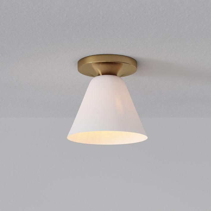 Sculptural Cone Flush Mount | West Elm (US)