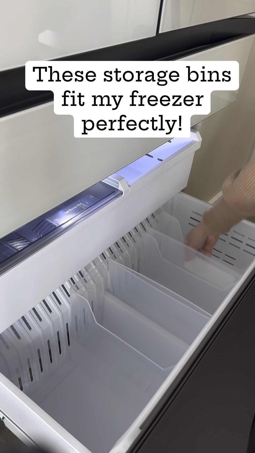 No more digging through my freezer to find what I need! These fit my bottom freezer perfectly, such a game changer. It’s so much easier to see what you have when they are organized by categories. I do have an outside freezer that holds our ice cream, other meats and stuff. 

#LTKVideo #LTKhome #LTKfindsunder50