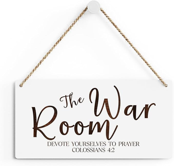 Rustic War Room Decor Christian Decor Bible Verse Wood Decor Sign Regalos Cristianos Para Mujer S... | Amazon (US)