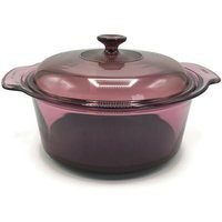 5 Quart Visions Cranberry Round Casserole With Lid | Etsy (US)