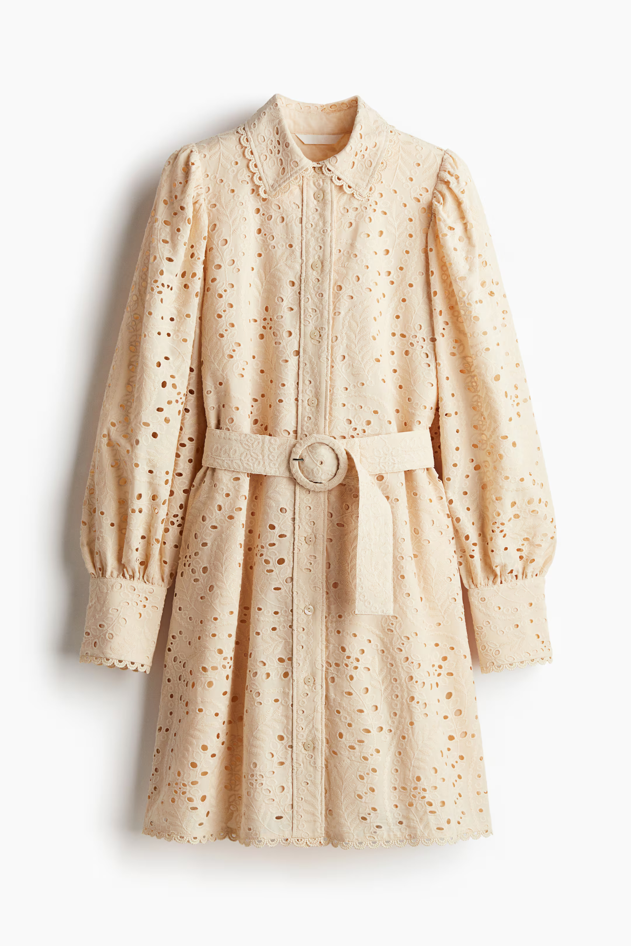 Eyelet Embroidered Shirt Dress | H&M (US + CA)