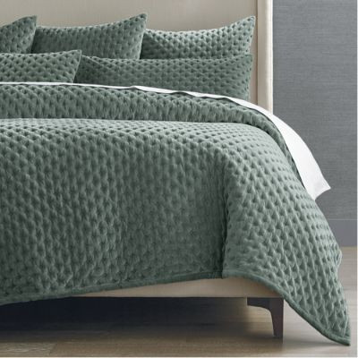 Rumi Velvet Quilted Bedding with Sateen Back & Polyester Fill | Frontgate